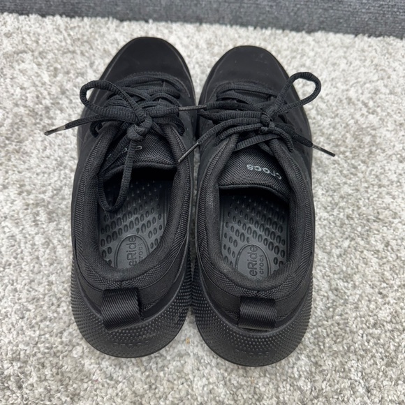 Crocs Women's Triple Black On The Clock Work Sneakers 209476 size 11 - Picture 5 of 8